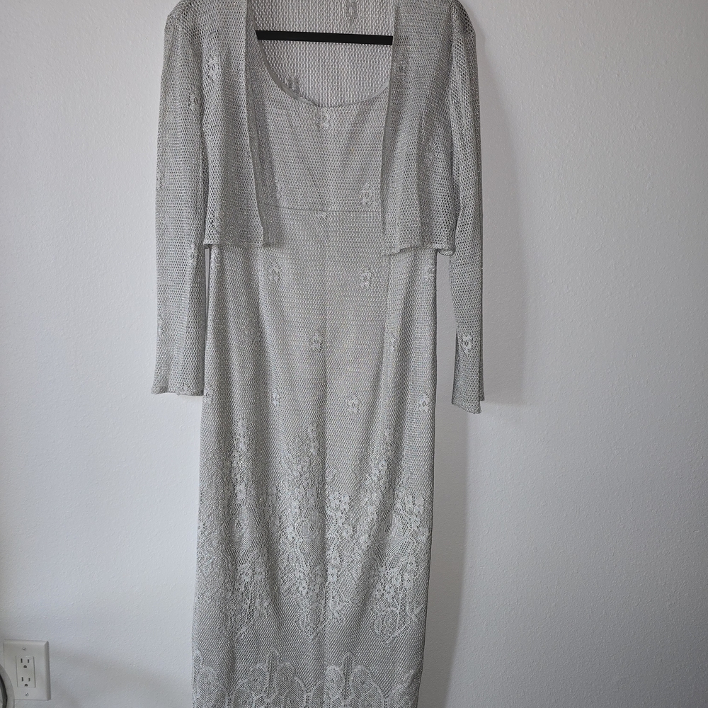 Chic Long Sleeve Gray Dress